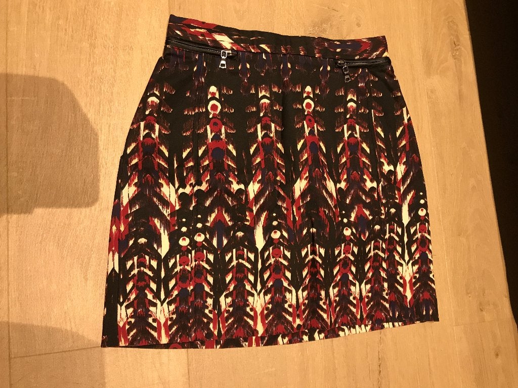 zwart bruin rood rokje maat 34, Kleding | Dames, H&M, Bruin, Ophalen of Verzenden, Zo goed als nieuw