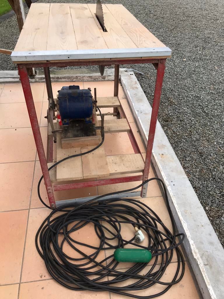 Zaagmachine op wieltjes, Doe-het-zelf en Bouw, Ophalen of Verzenden, Gebruikt