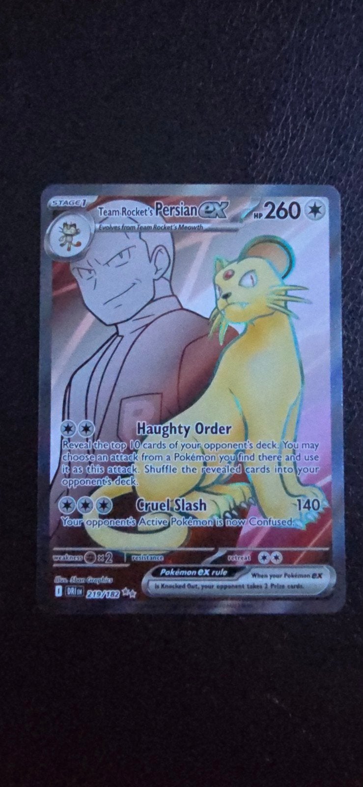 Pokemon Team Rocket's Persian ex Scarlet & Violet Destined R, Ophalen