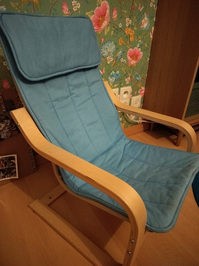 POÄNG-fauteuil voor kind, Huis en Inrichting, Fauteuils, Ophalen, Minder dan 50 cm, Minder dan 75 cm, Zo goed als nieuw