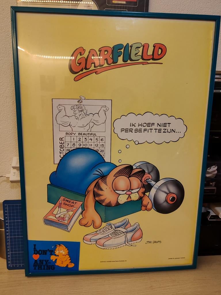 Affiche Garfield Gym (1978), Hobby & Loisirs créatifs, Jeux de société | Autre, Enlèvement