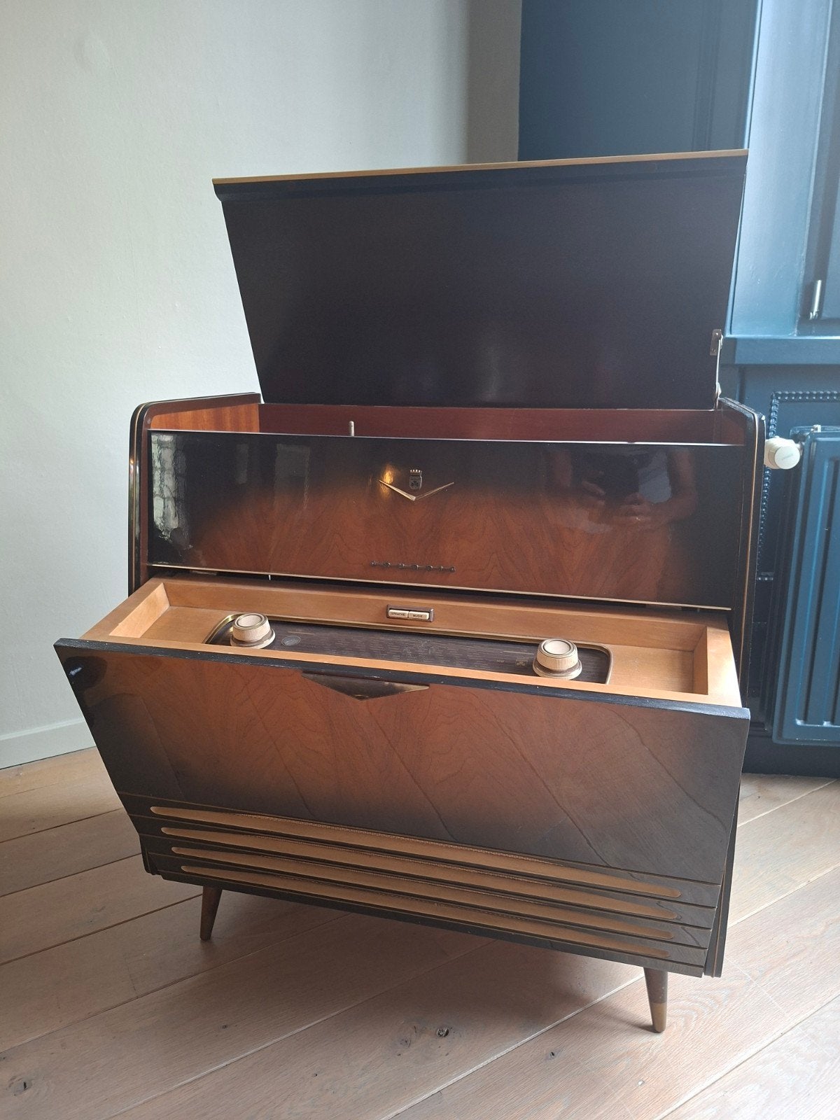 Grundig Hi-Fi Musikschrank K21 – radio & platenspeler, Ophalen