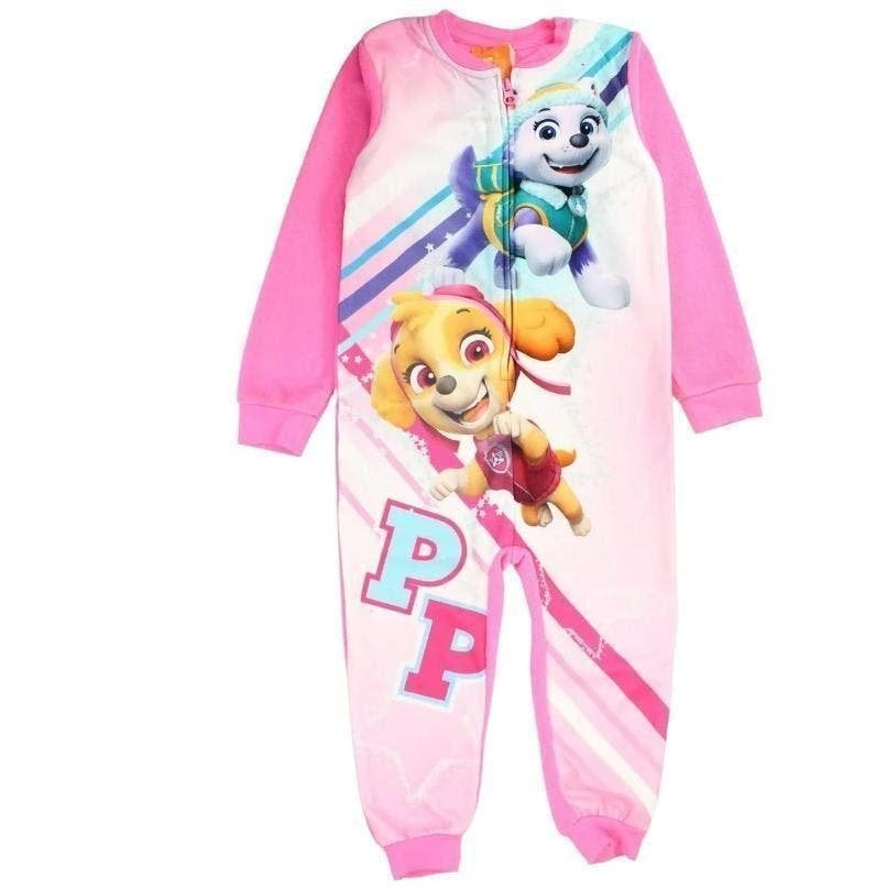Paw Patrol Fleece Onesie Roze - Mt 92/98 - 104/110 - 116/128, Kinderen en Baby's, Kinderkleding | Maat 104, Nacht- of Onderkleding
