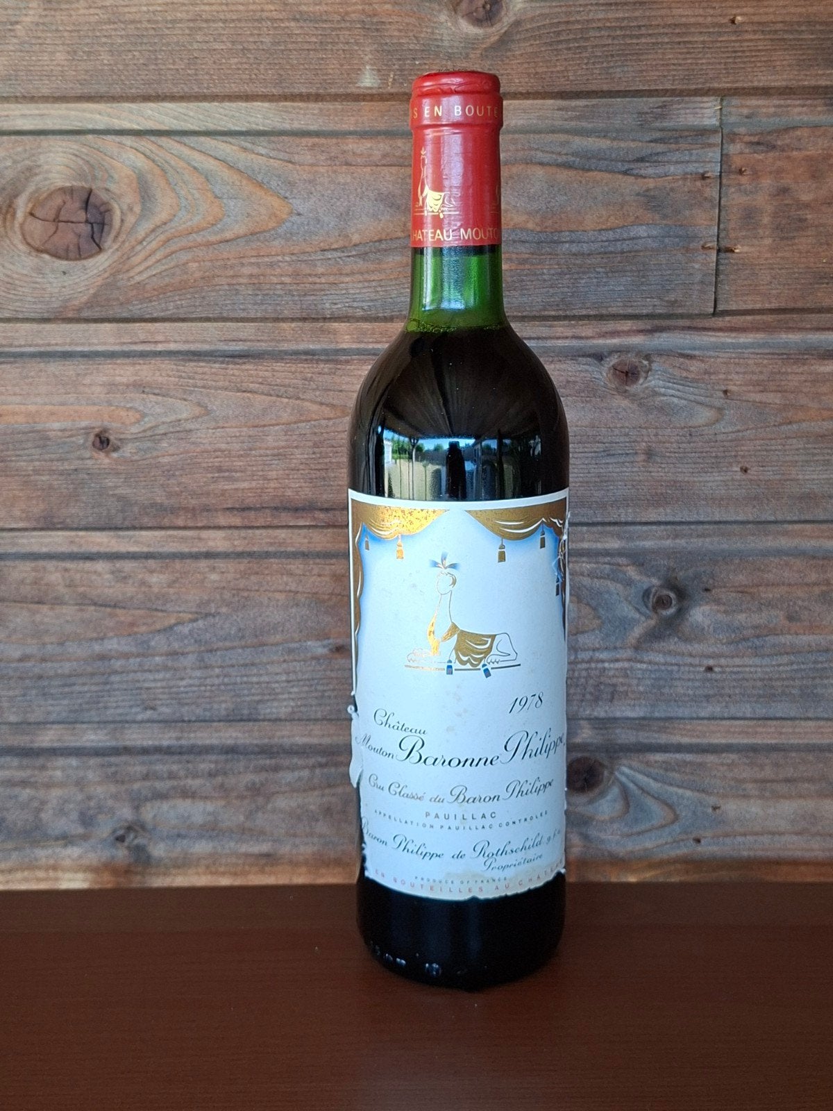 Château Rothshild 1978 Mouton Baron Philippe, Verzamelen, Ophalen of Verzenden