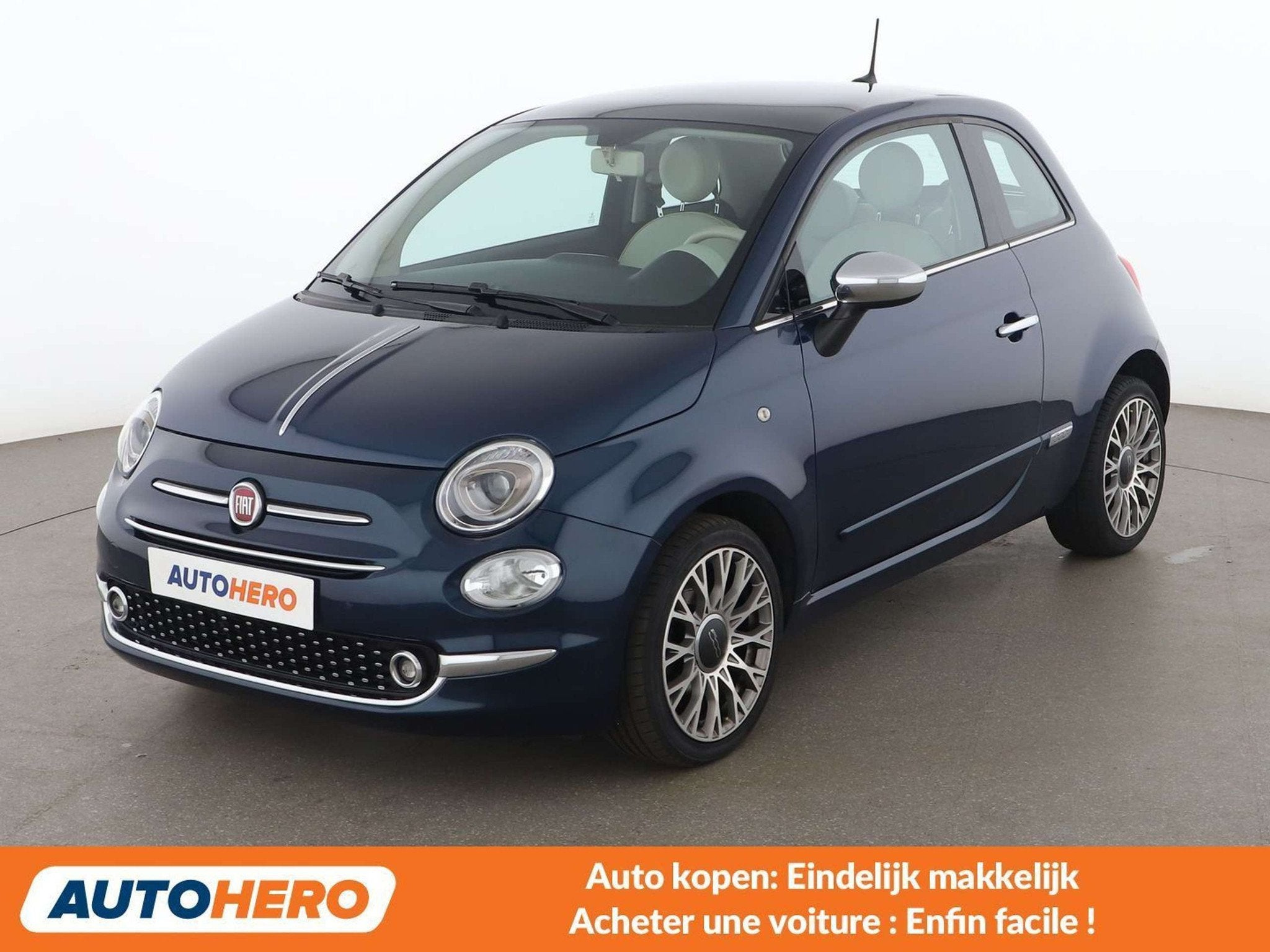 Fiat 500 1.2 Lounge (bj 2018), Auto's, Voorwielaandrijving, 4 zetels, Gebruikt, 1242 cc