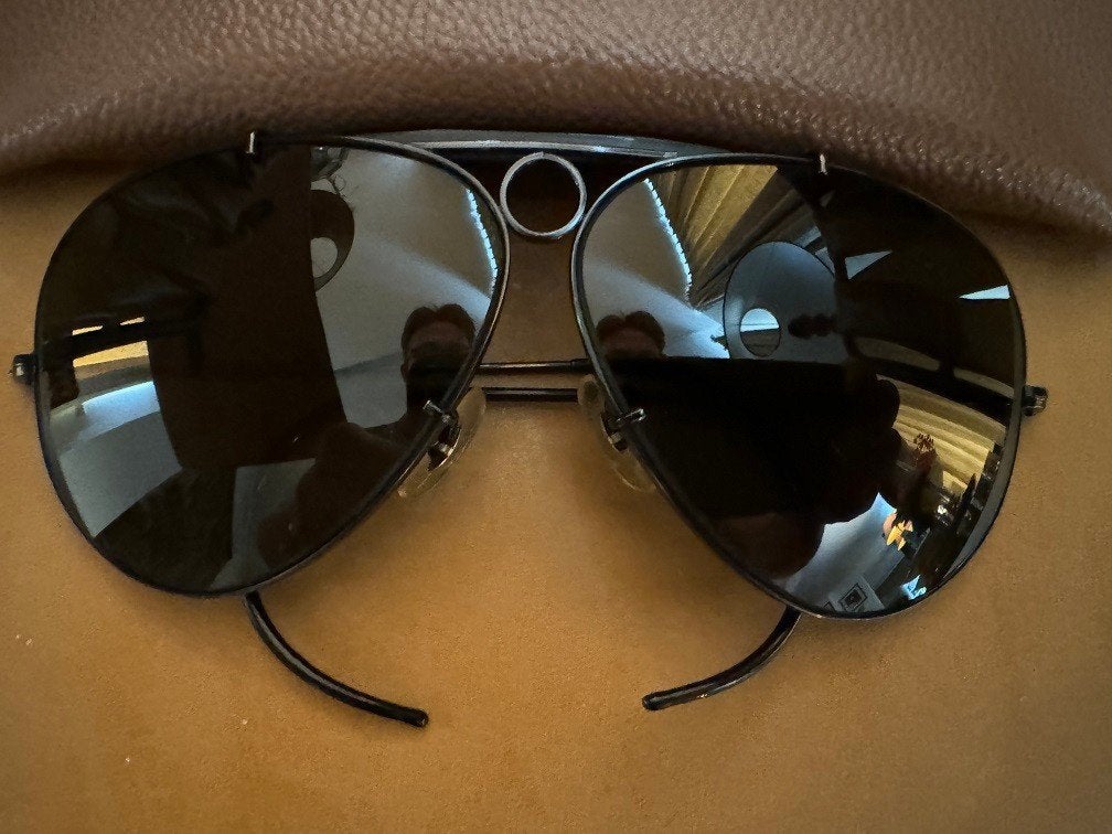 Vintage B&L Ray-ban Zonnebril Black Outdoorsman Shooter OS6, Handtassen en Accessoires, Zonnebrillen en Brillen | Heren, Zonnebril