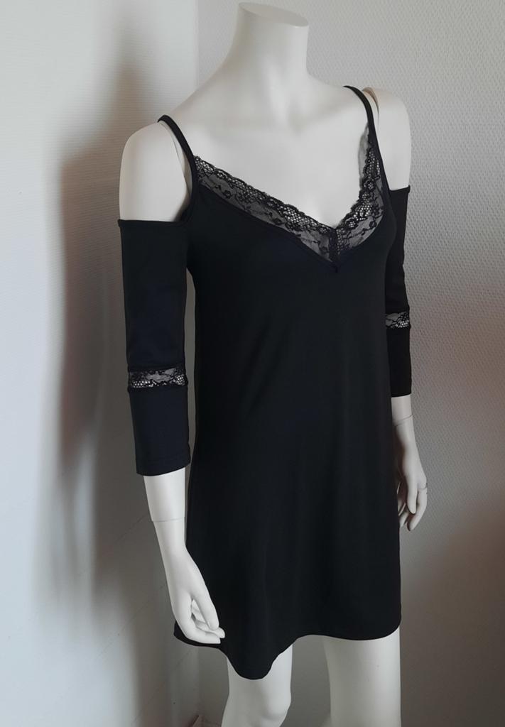 Lingerie kleedje "S", Zwart, Ophalen of Verzenden, Zo goed als nieuw, Maat 36 (S)