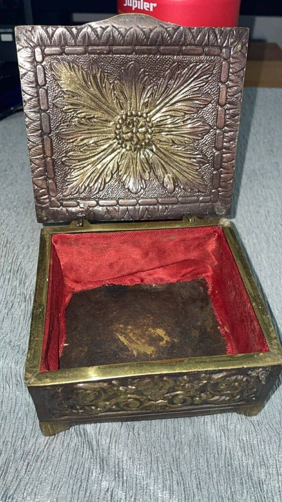 ancienne boite à bijoux, Antiquités & Art, Art | Autres Art, Enlèvement