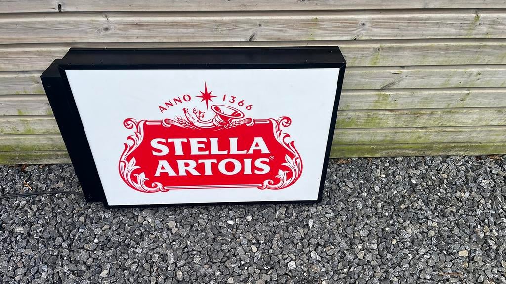 Stella Artois dubbelzijdige lichtreclame, Enlèvement ou Envoi, Comme neuf, Stella Artois