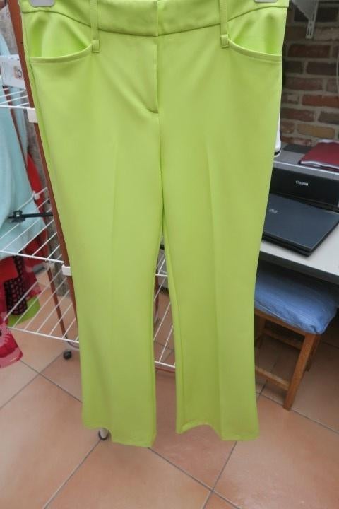 Broek nieuw limoen Atos Lombardini mt 42 (tailleert 38), Neuf, Taille 38/40 (M), Atos Lombardini, Longs