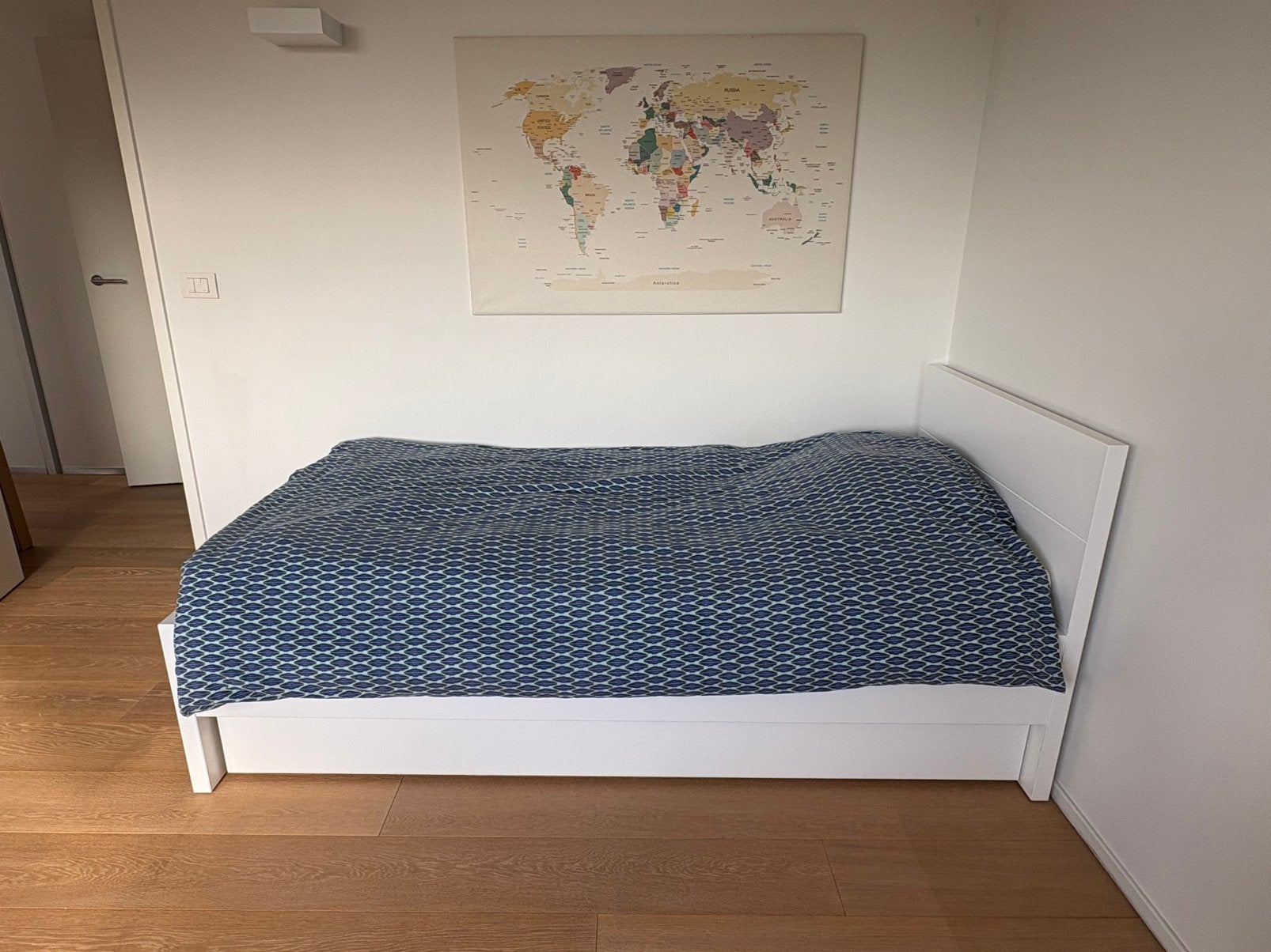 1-persoonsbed met matras & laden vr 2de persoon - Bopita, Huis en Inrichting, Ophalen, Zo goed als nieuw, Wit