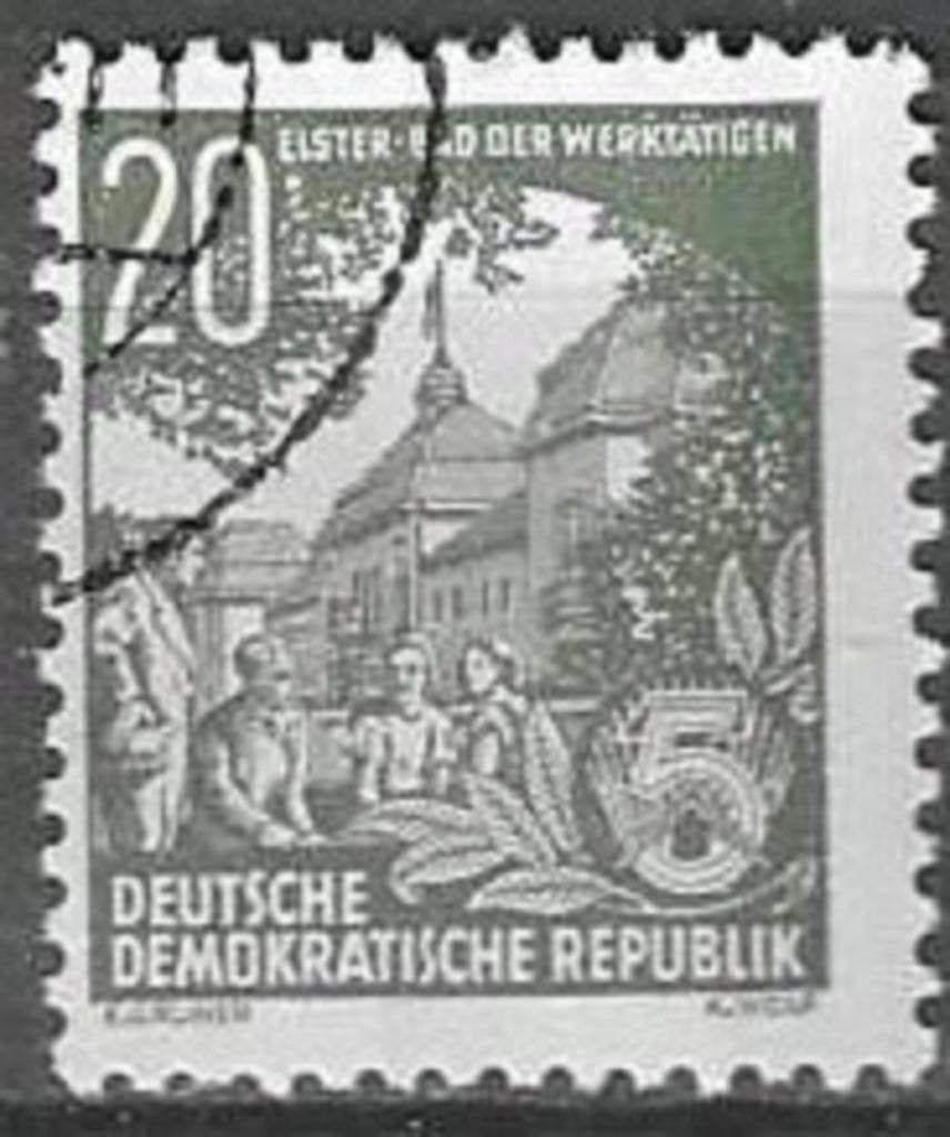 Allemagne DDR 1954 - Yvert 154A - Plan quinquennal (ST), Envoi, RDA, Affranchi