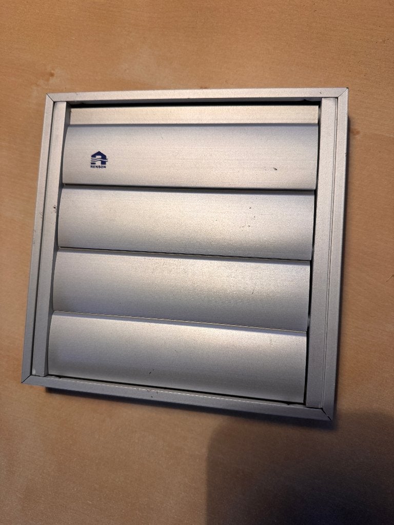 Grille d'aération murale à lamelles en aluminium Renson, Bricolage & Construction, Ventilation & Extraction, Enlèvement ou Envoi