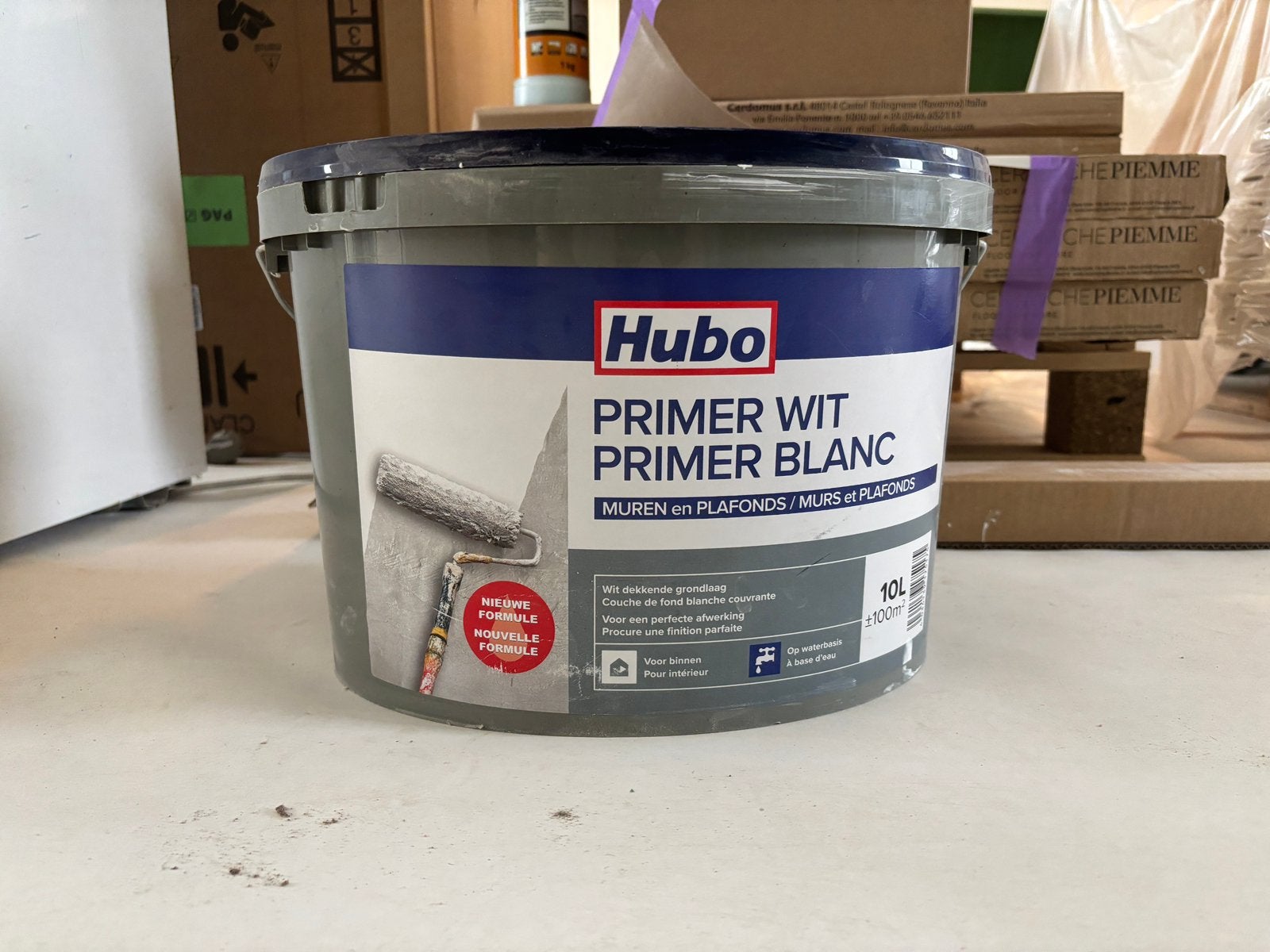 Primer wit, Doe-het-zelf en Bouw, Ophalen, Gebruikt, 5 tot 10 liter, Wit