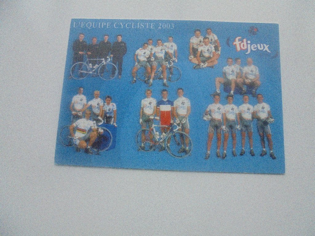 wielerploeg - l'equipe cycliste 2003, Collections, Envoi, 1980 à nos jours, Comme neuf, Photo