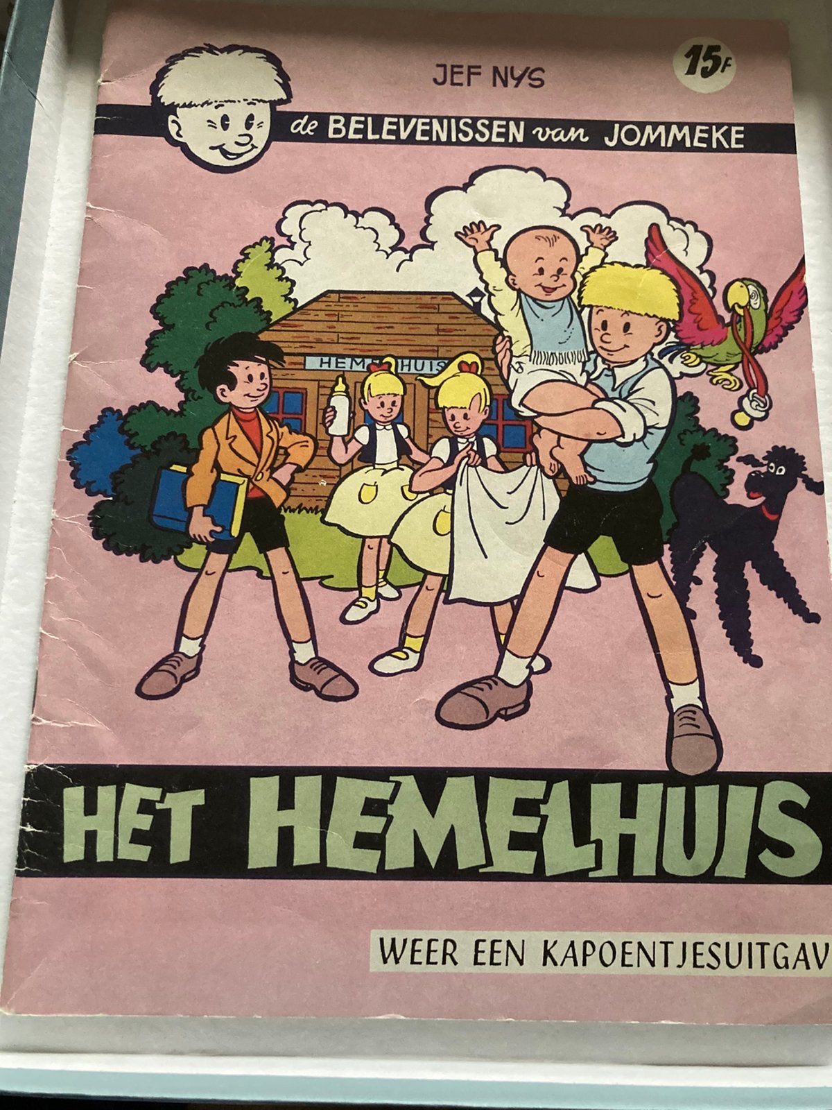 De belevenissen van Jommeke: Het hemelhuis (Jef Nys), Boeken, Strips | Comics, Eén comic, Ophalen, Zo goed als nieuw, Europa