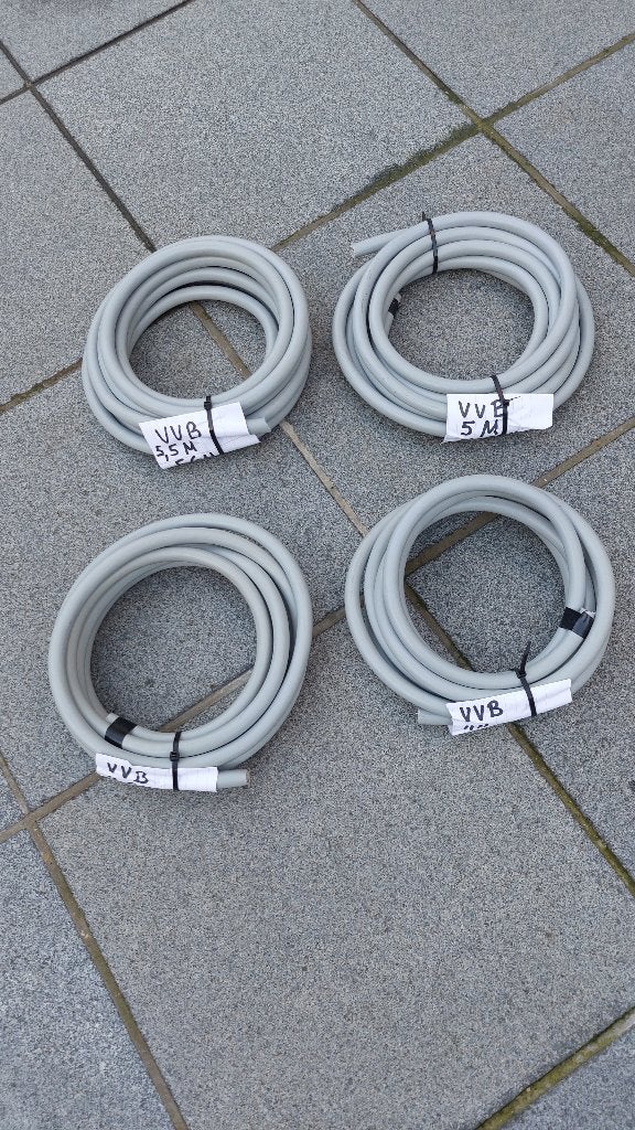 4 chutes de câble VVB 5G4mm² (19M), Doe-het-zelf en Bouw, Elektriciteit en Kabels, Ophalen, Zo goed als nieuw, Kabel of Snoer