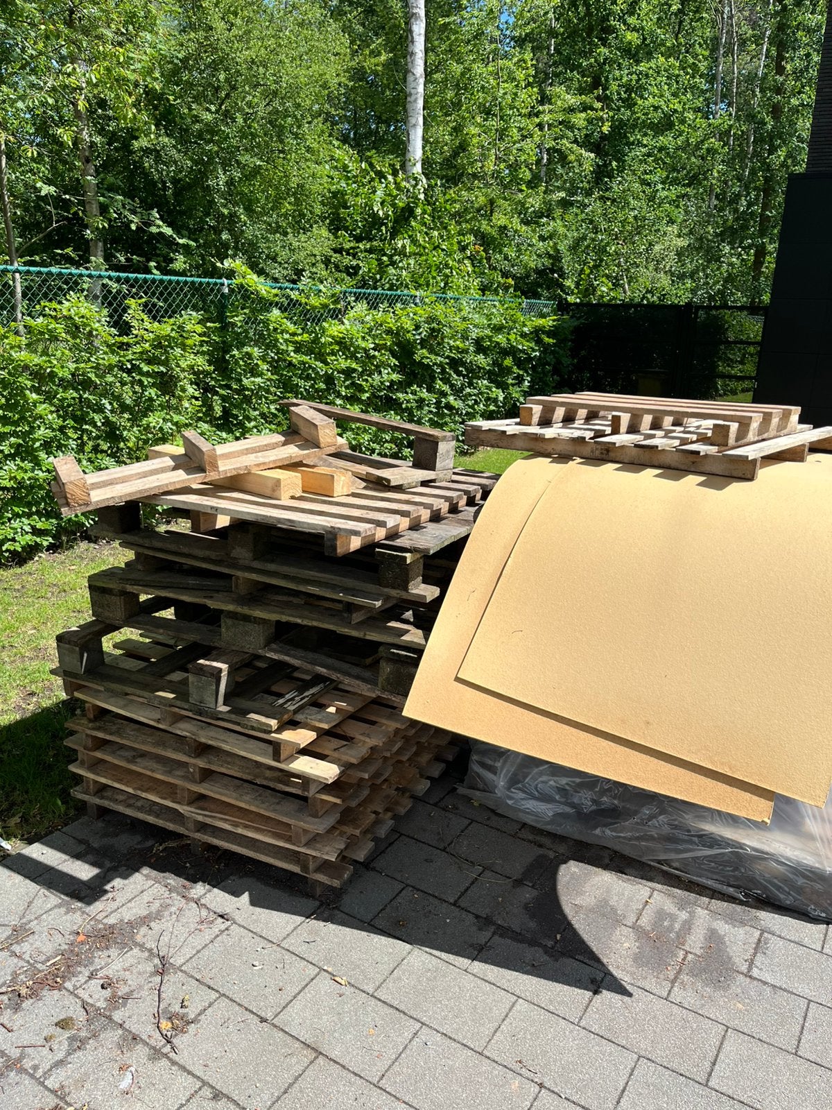 Gratis paletten hout, Ophalen