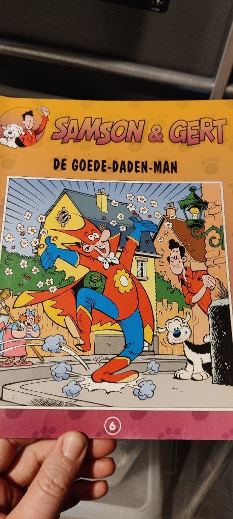 Samson en Gert - 6 - De goede daden man, Une BD, Enlèvement, Utilisé, D. Verbiest; G. Verhulst; H. Bourlon