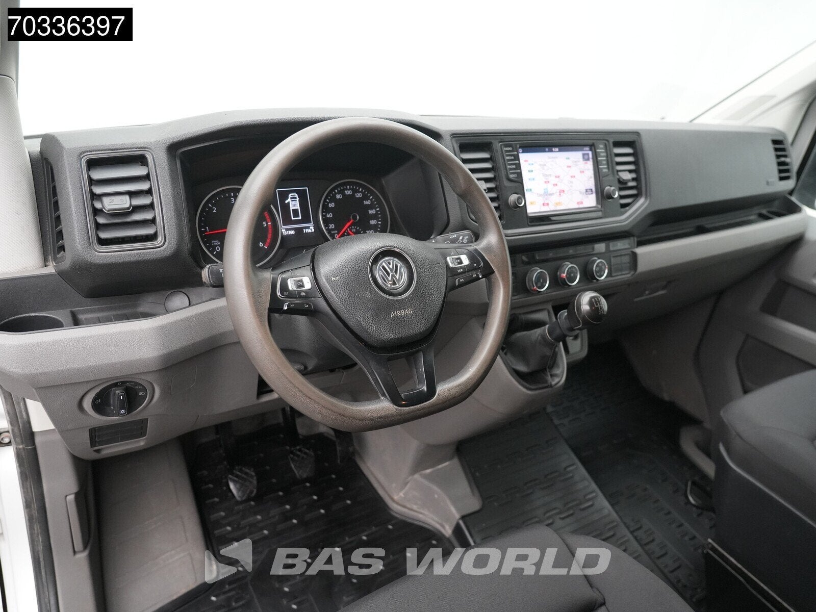 Volkswagen Crafter 177pk Kipper Dubbele Cabine Dubbellucht A, Stof, Gebruikt, Euro 6, 4 cilinders