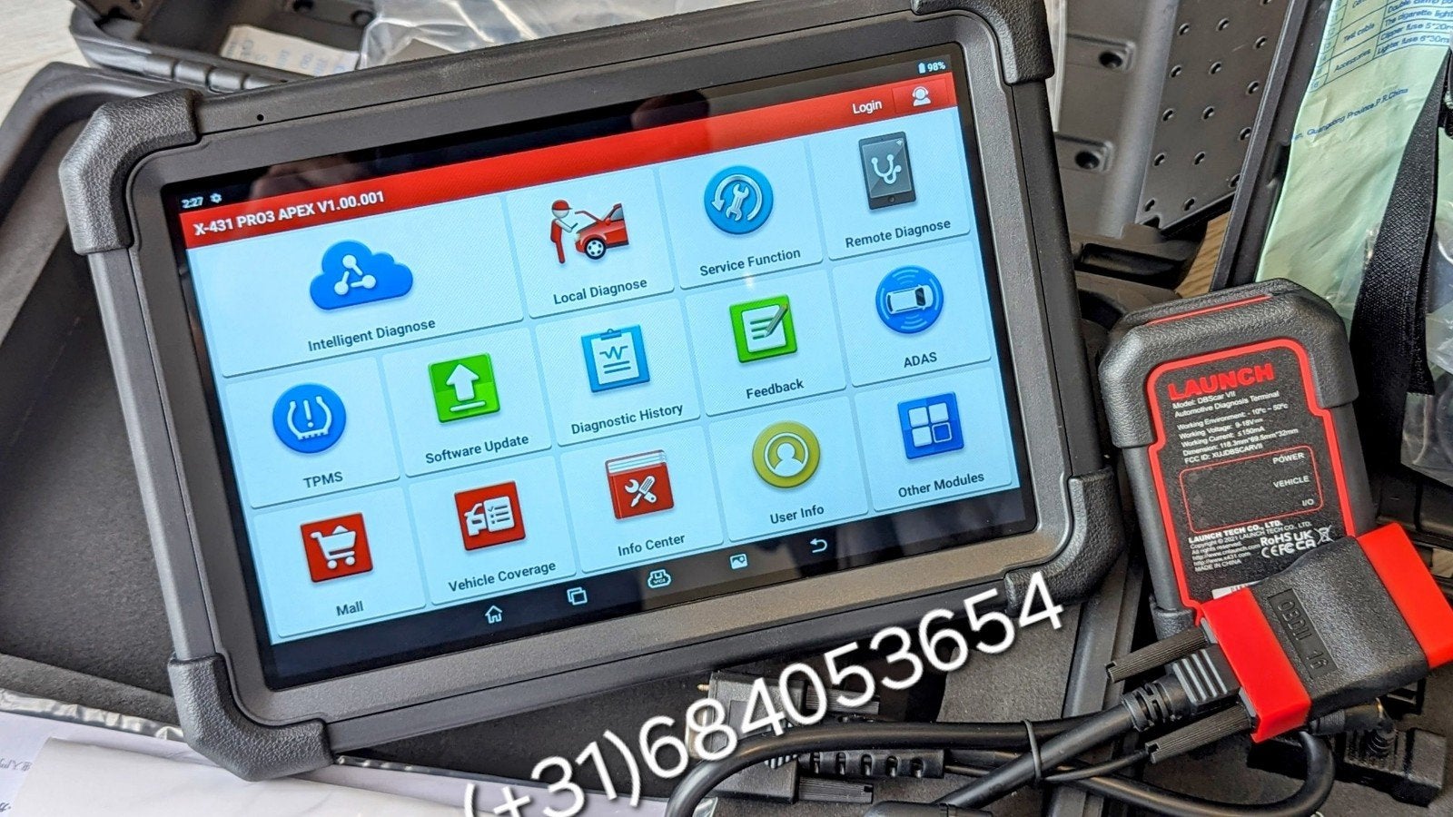 Launch X431 diagnostic camionette daf scania man jaltest, Enlèvement ou Envoi