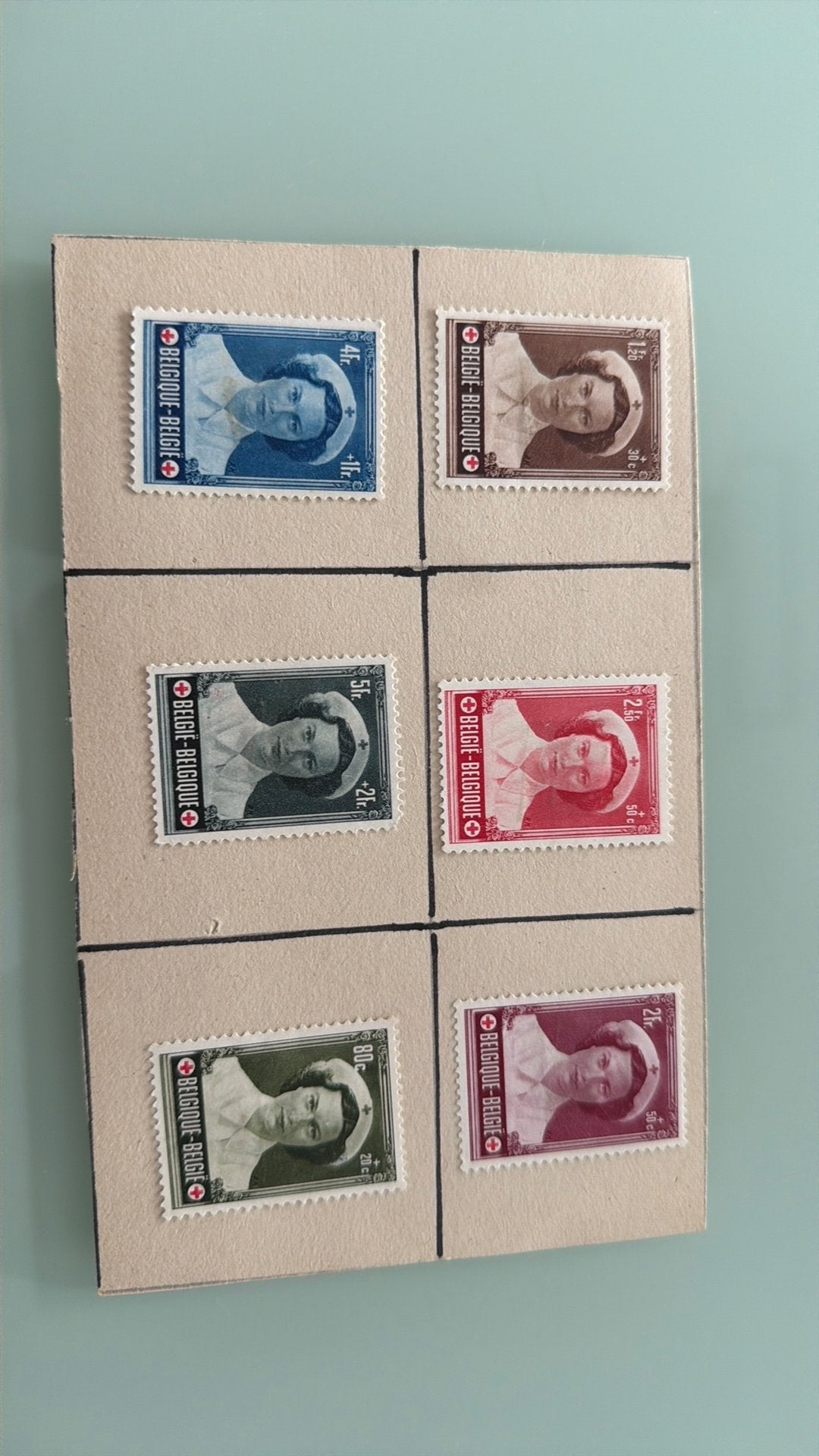 Série de timbres, Enlèvement ou Envoi