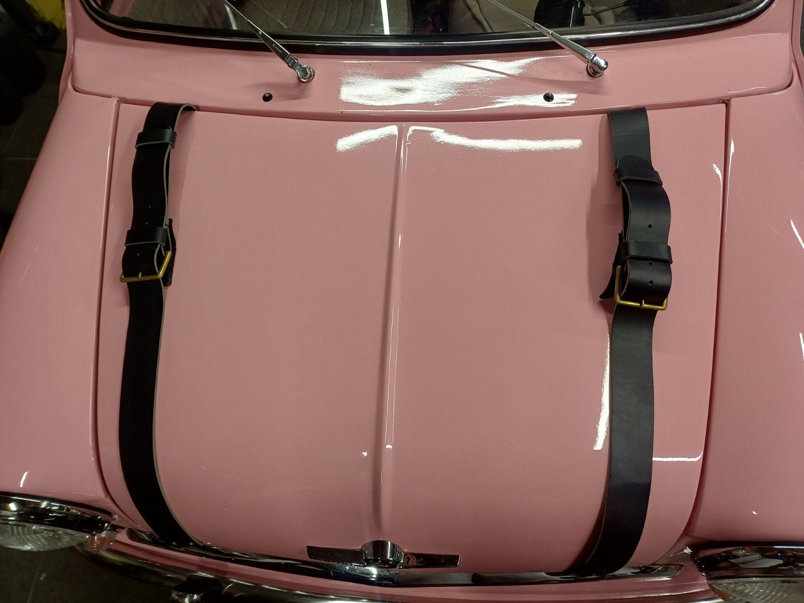 Motorkap riemen "The Italian job", Voor, Nieuw, Ophalen of Verzenden, Mini