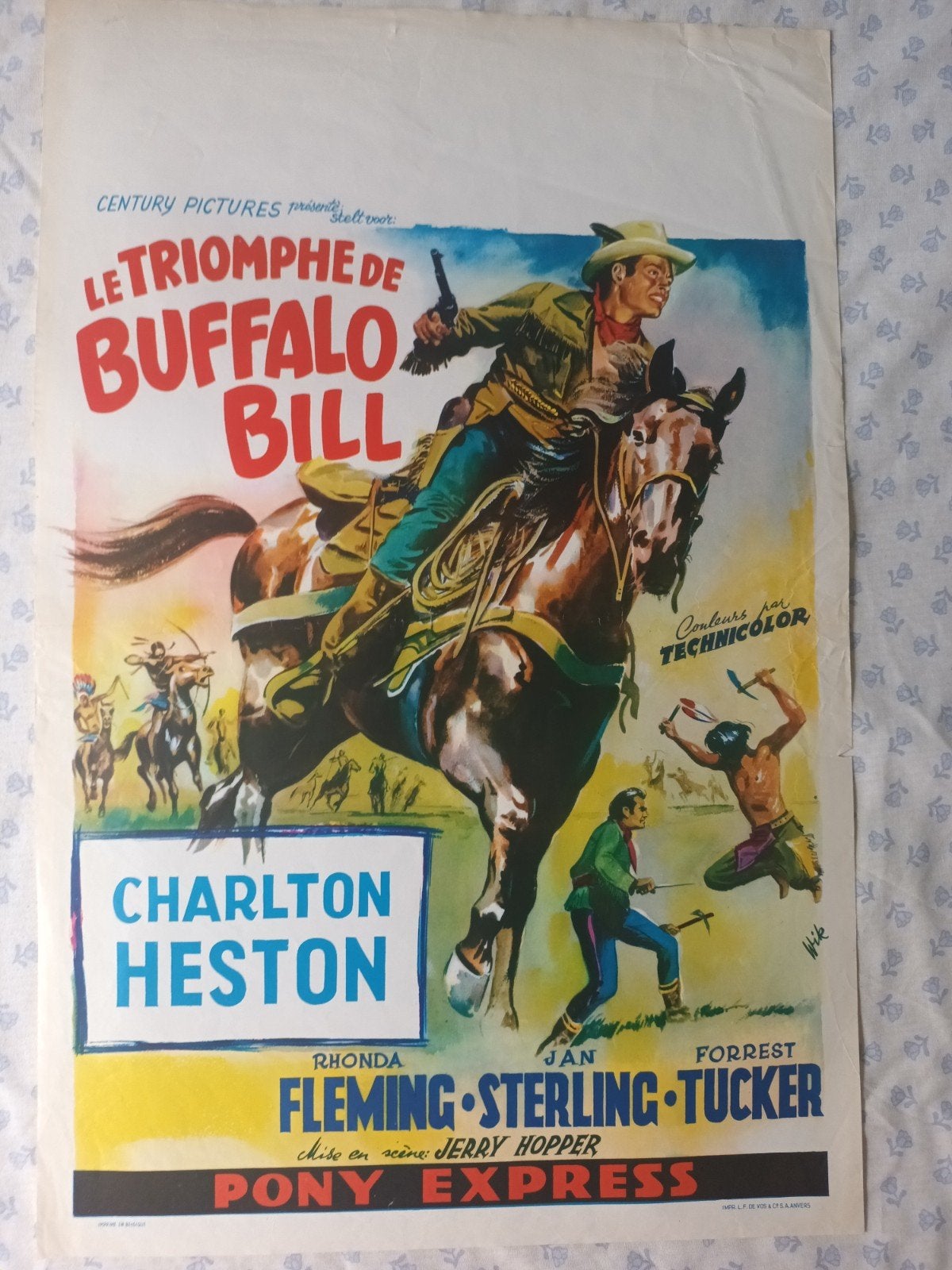 filmposter Buffalo Bill, Verzamelen, Posters, Verzenden