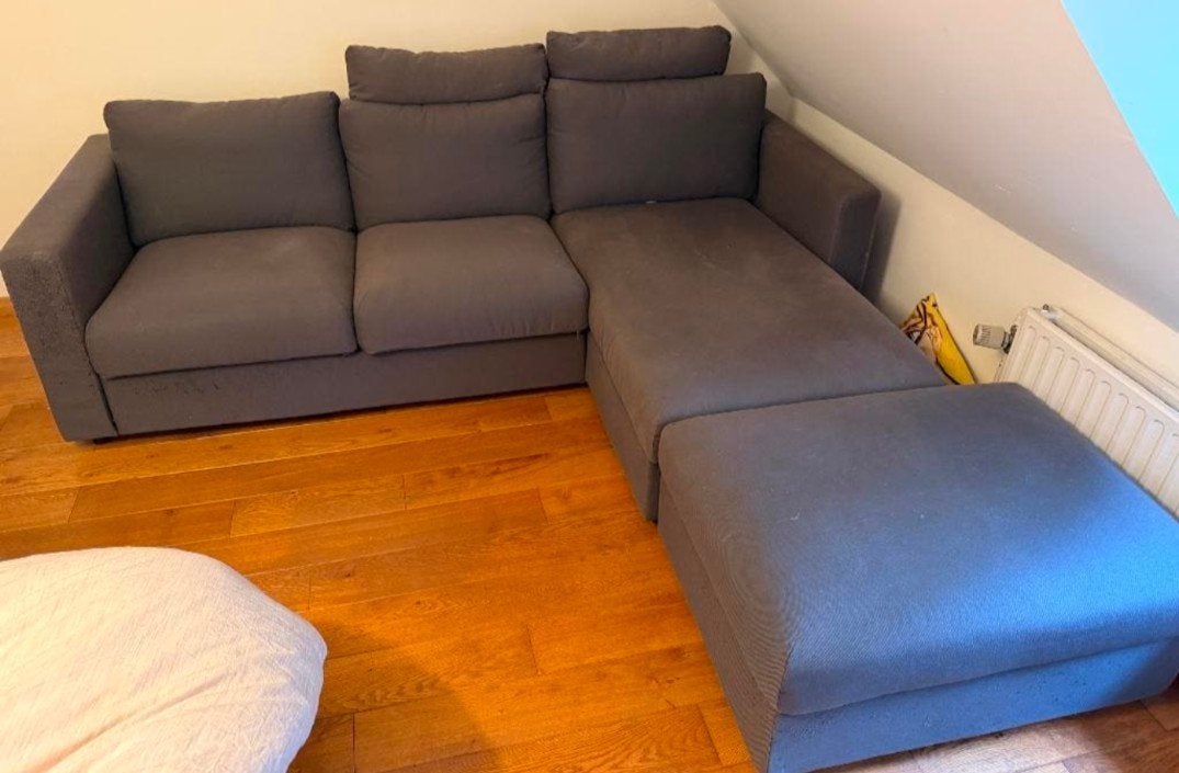 Canapé 3 places + pouf Ikea Vimle. Livraison possible, Enlèvement ou Envoi