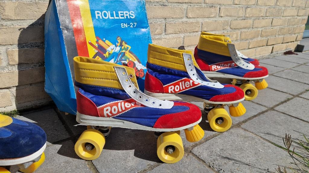 NIEUWE rolschaatsen uit oude stock uit jaren 70-80, maat 44, Sport en Fitness, Skeelers, Overige typen, Nieuw, Kinderen, Ophalen