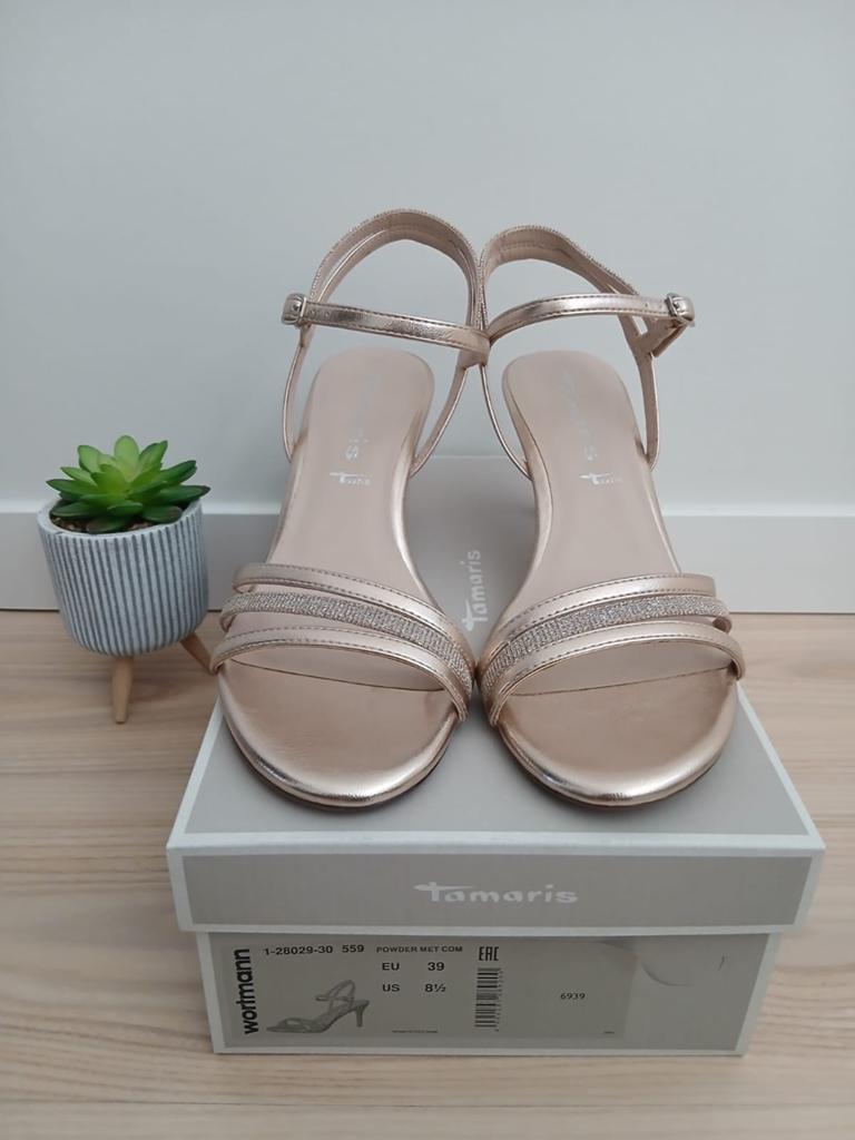 Sandalen Tamaris maat 39, Tamaris, Rose, Comme neuf, Enlèvement