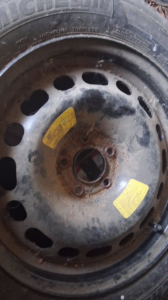 Band met velg van citroen c5, Ophalen, 215 mm, 16 inch, Banden en Velgen