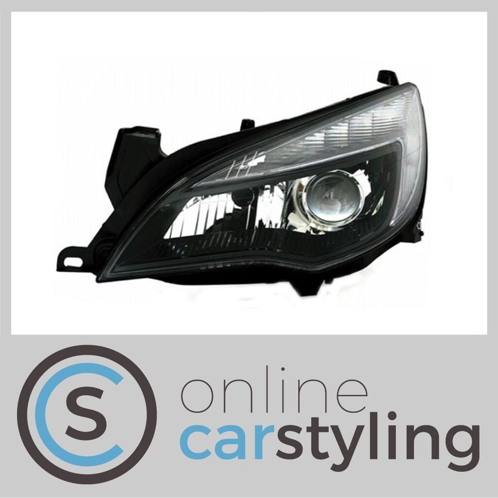 Koplampen Opel Astra J Zwart LED Dagrijverlichting, -, -, Opel, Nieuw