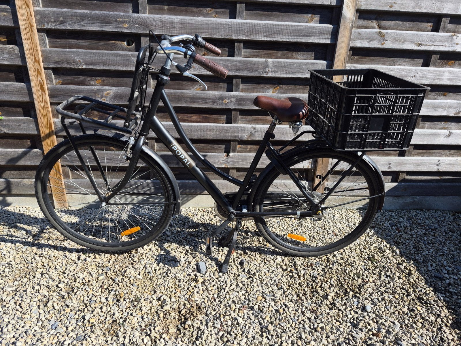 Dames fiets, Fietsen en Brommers, Ophalen, Gebruikt, Velgrem, Handrem