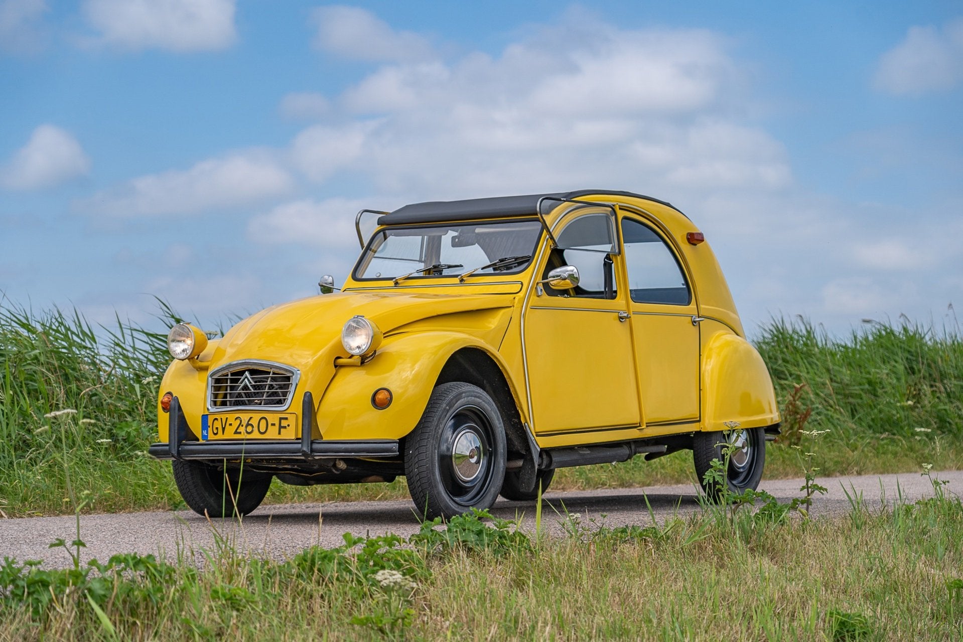Citroen 2 CV 6, Auto's, Oldtimers, 4 deurs, 602 cc, Citroën, Geel