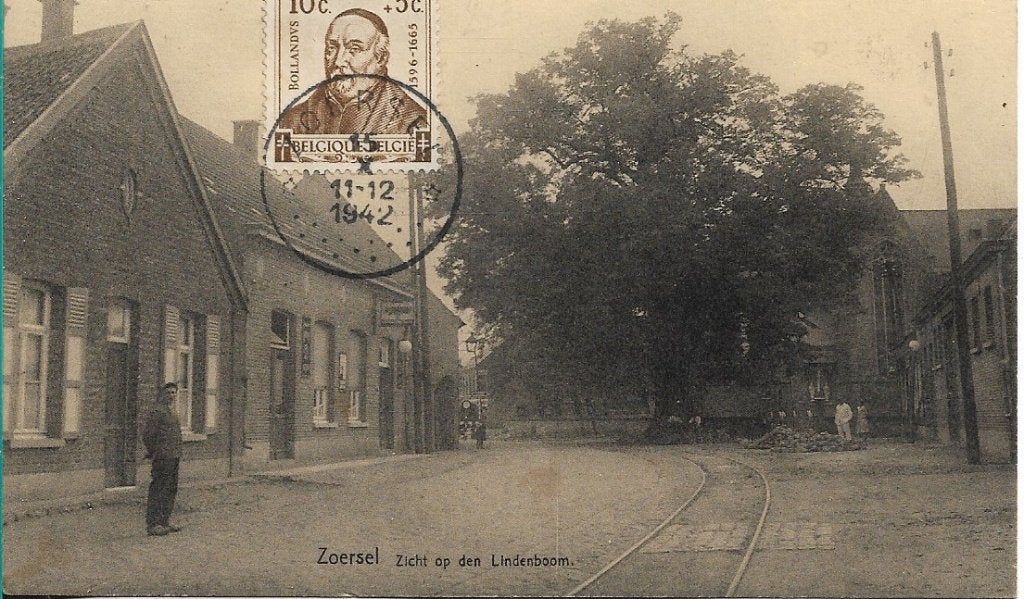 Zoersel zicht op den lindeboom, Verzamelen, Ophalen of Verzenden, Voor 1920, Ongelopen, Antwerpen