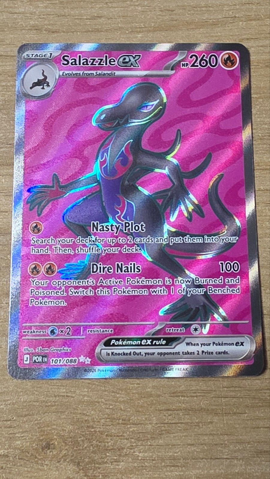 Salazzle 101/088, Ophalen