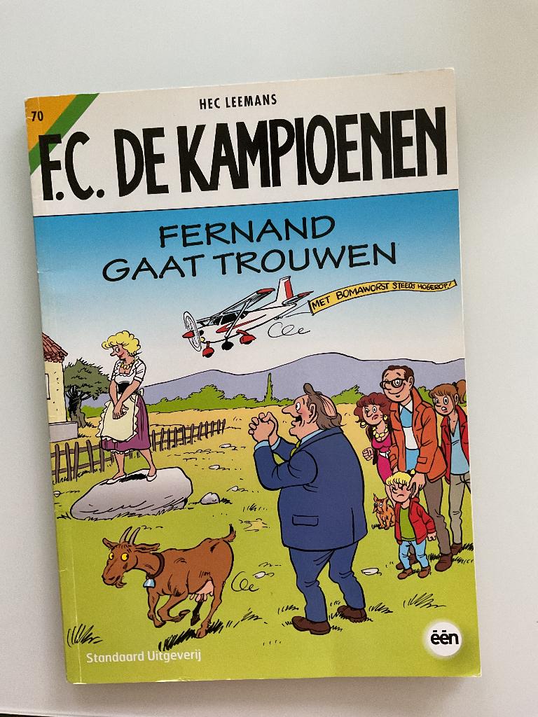 Strip FC de kampioenen 1e druk nr 70; Ferdinant gaat trouwen, Boeken, Meerdere stripboeken, Ophalen of Verzenden, Nieuw, Hec Leemans (FC De Kampioenen)