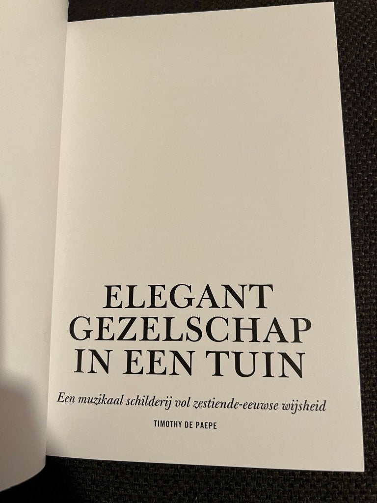 Phoebus Focus IX: Elegant gezelschap in een tuin - De Paepe, Boeken, Ophalen of Verzenden, Zo goed als nieuw, Overige onderwerpen