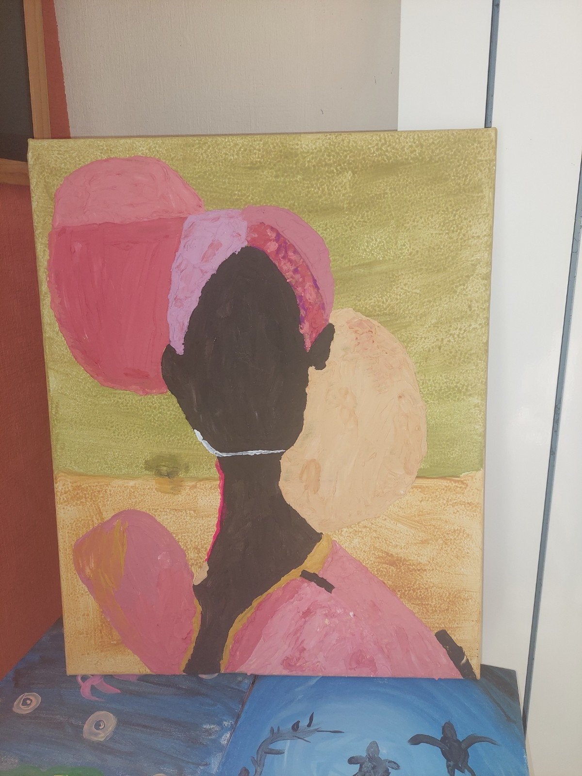 African Style schilderij, Enlèvement ou Envoi