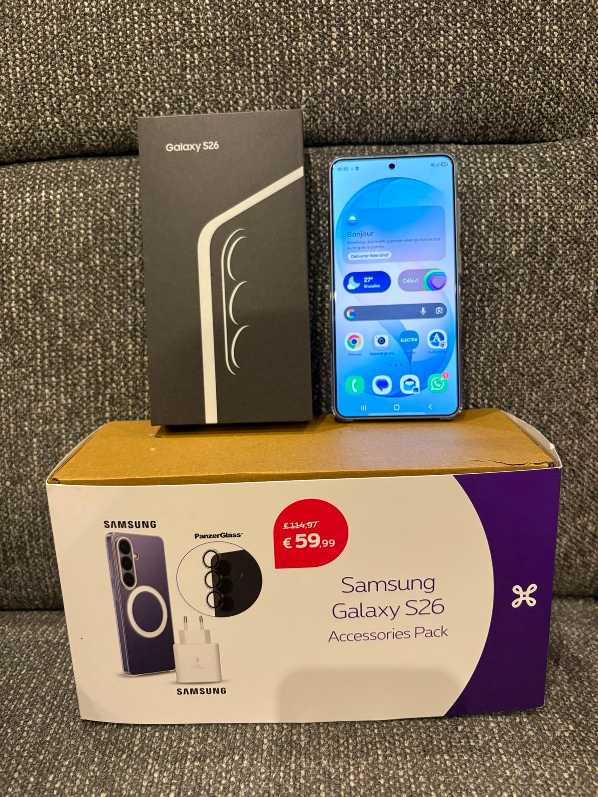 S26 sky blue 256gb + Chromebook neuf, Télécoms, 256 GB, Enlèvement, Comme neuf, Autres modèles