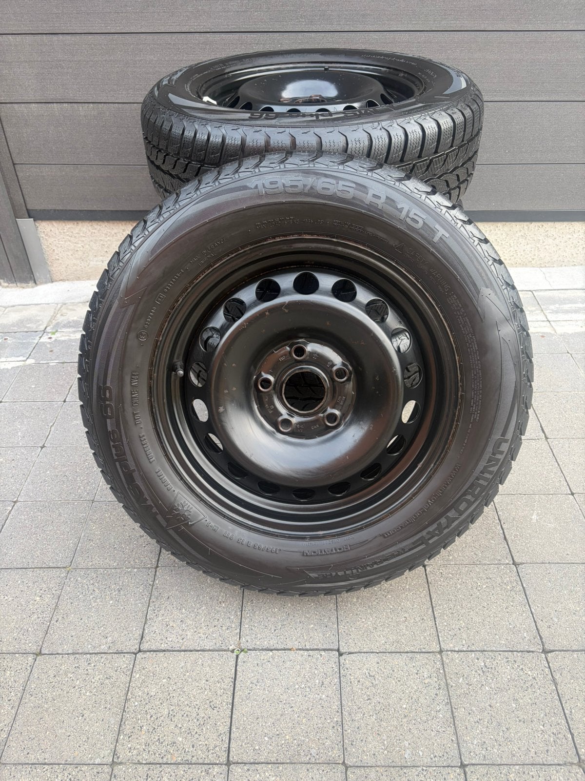 Kit hiver VW 195/65/R15T, Autos : Pièces & Accessoires, 15 pouces, Pneus et Jantes, Pneus hiver, Enlèvement