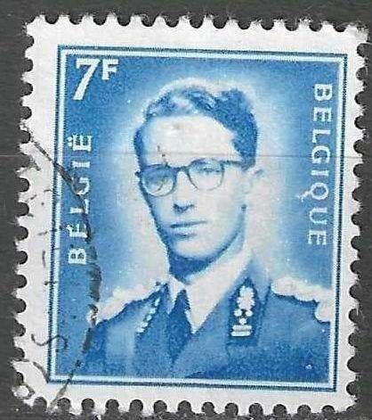 Belgique 1971 - Yvert/OBP 1575 - Roi Baudouin - 7 F. (ST), Envoi, Affranchi, Oblitéré, Maison royale