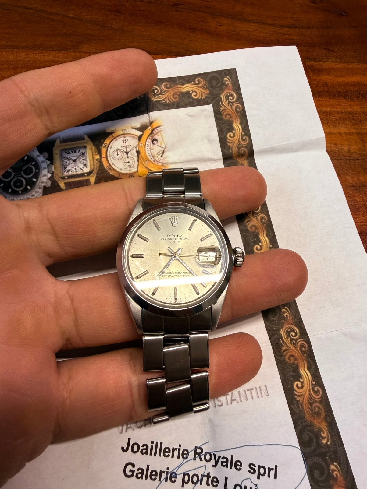 Rolex oyster perpetual, Bijoux, Sacs & Beauté, Enlèvement, Comme neuf, Rolex