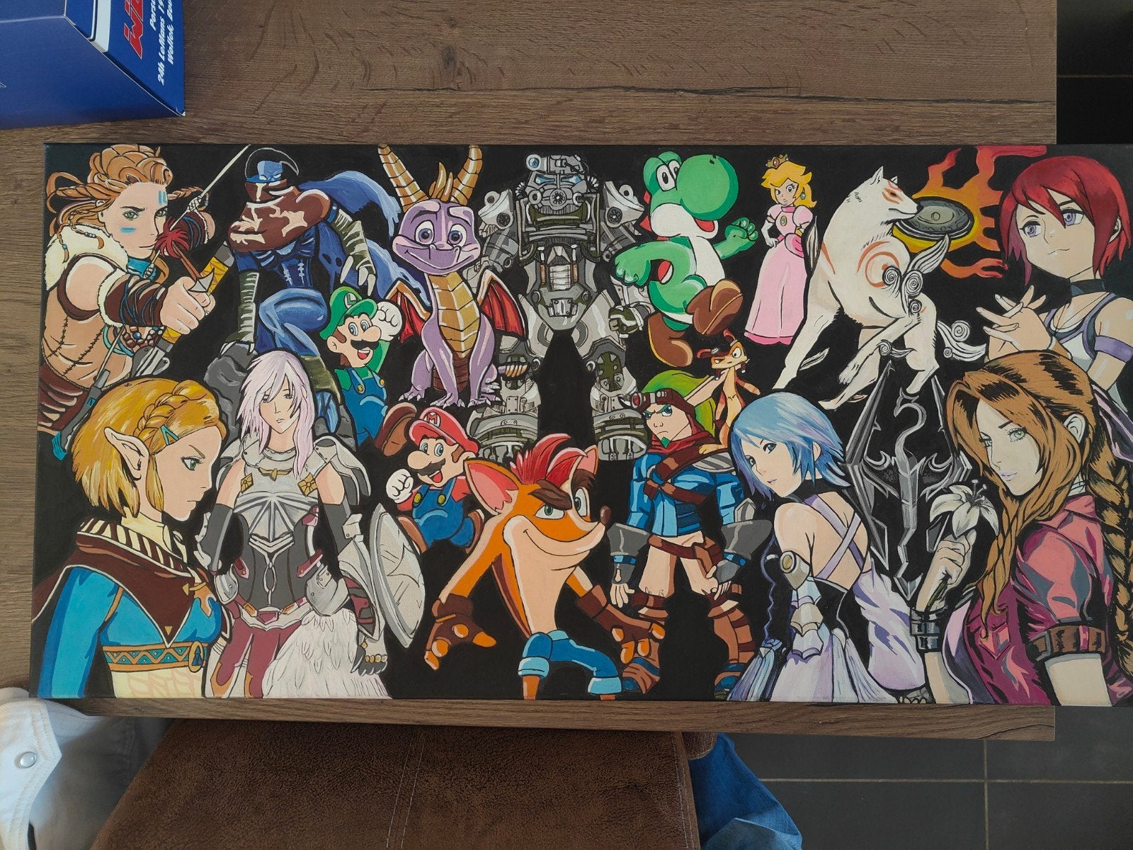 Personnages iconiques de jeux de peinture, Enlèvement