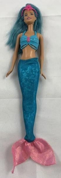 Barbie Fairytale Mermaid Blue Hair CFF31 Mattel 2015, Envoi, Comme neuf, Fashion Doll