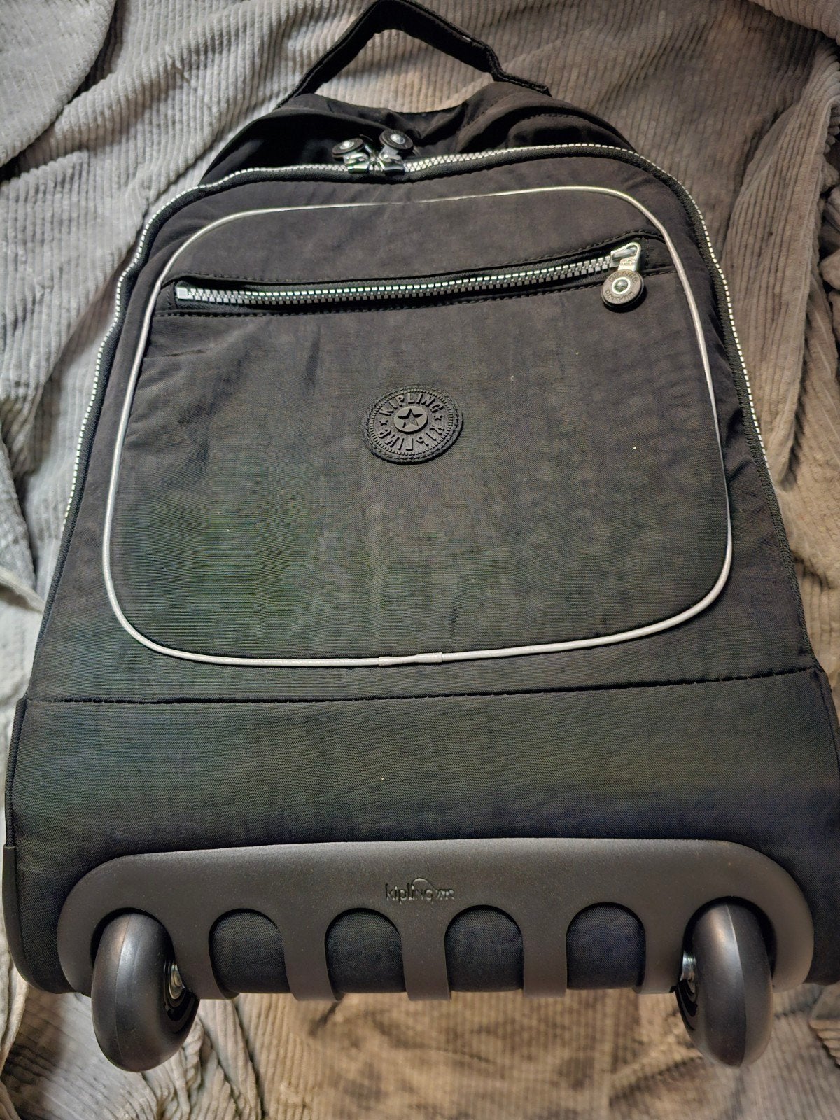 Kipling Clas Soobin L noir neuf - sac à dos à roulettes 28L, Enlèvement, Noir, Sac à dos