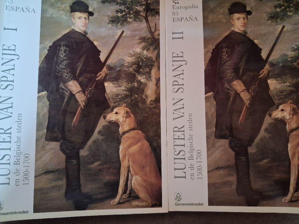 LUISTER VAN SPANJE 1 & 2 / EUROPALIA 1985, Boeken, Ophalen of Verzenden, Schilder- en Tekenkunst