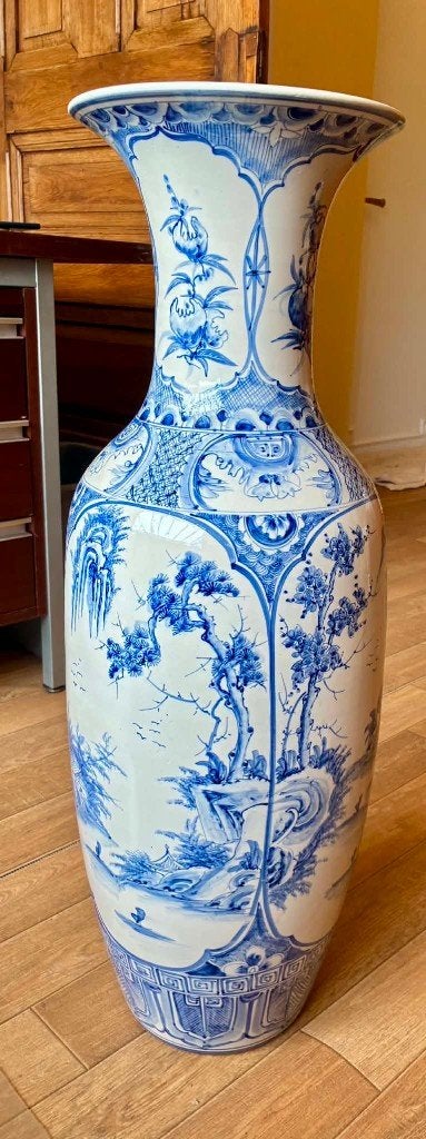 Grand vase de sol asiatique, Antiquités & Art, Enlèvement