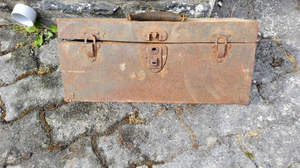Caisse outils vide. CHEST STEEL. M5 D28243 Armée Américaine, Enlèvement ou Envoi
